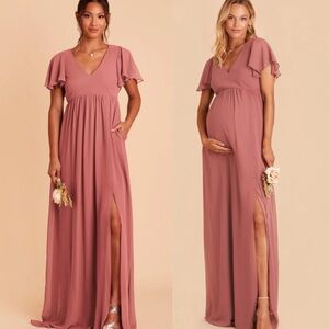 NWT Birdy Grey Hannah Dress Chiffon Mulberry SIZE M